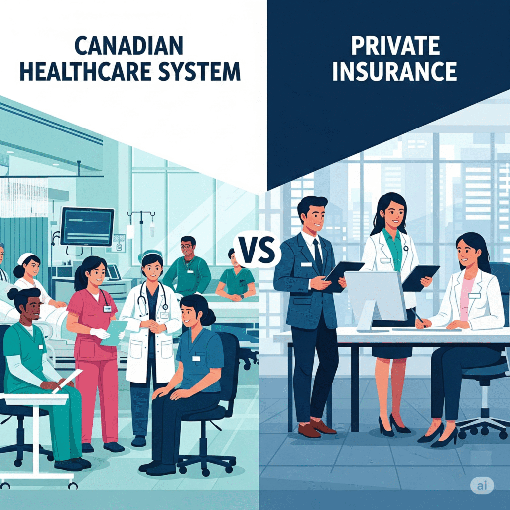 Canadian Healthcare vs Private Insurance: What’s Covered in 2025?