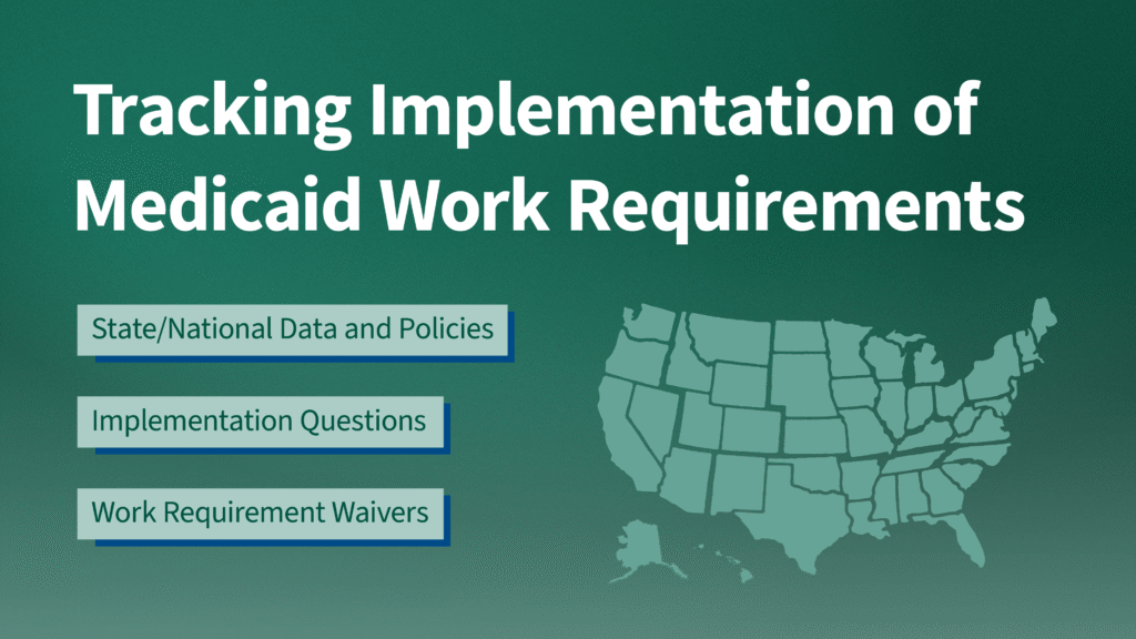 Tracking Implementation of the 2025 Reconciliation Law: Medicaid Work Requirements Data and Policies