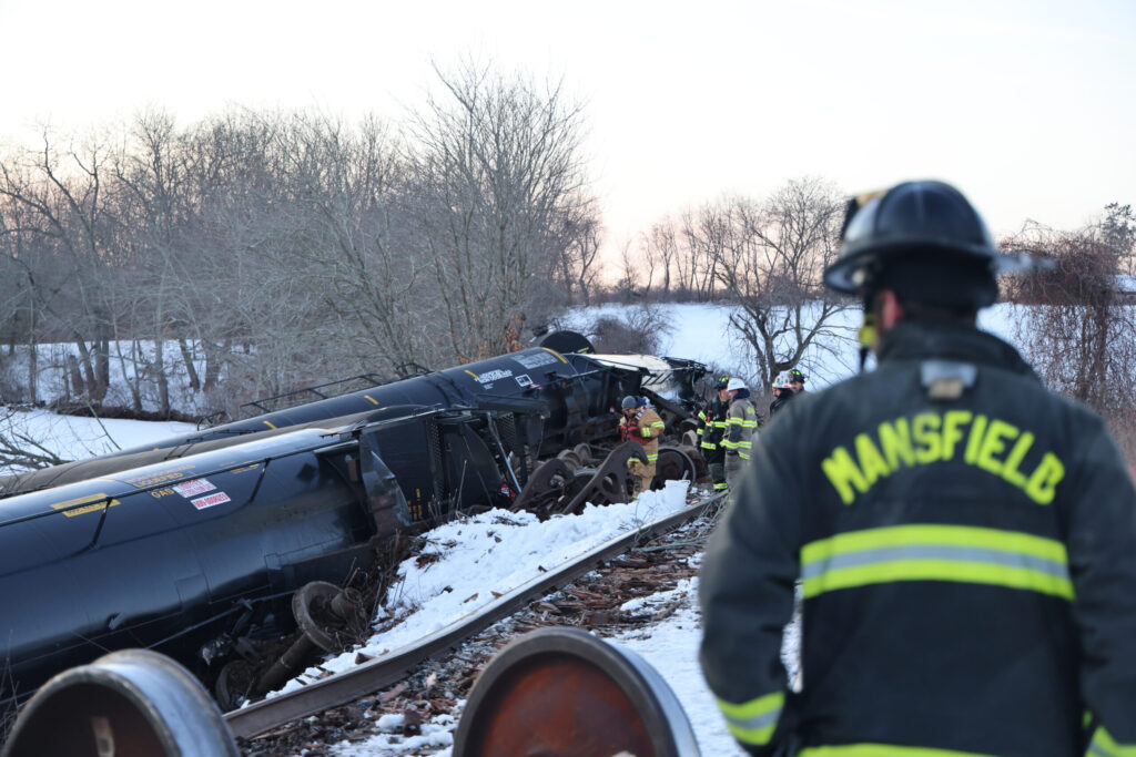Freight Train Derails in Connecticut, Sending Cars Carrying Liquid Propane Into River