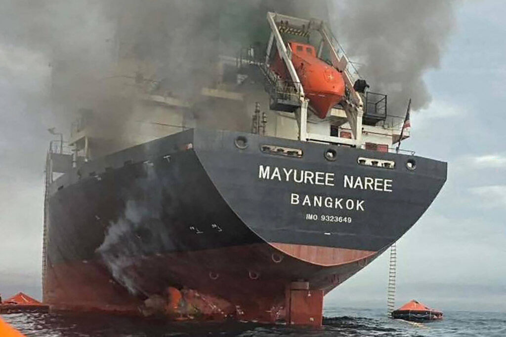 Missing Crew Not Found in Iran-Hit Vessel, Thai Ship Owner Says Missing Crew Not Found in Iran-Hit Vessel, Thai Ship Owner Says