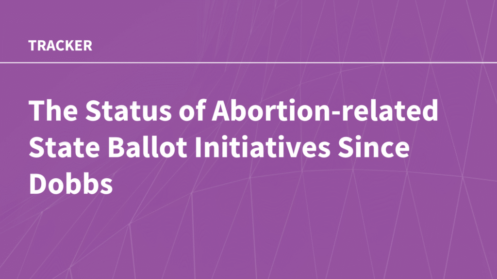 The Status of Abortion-related State Ballot Initiatives Since Dobbs