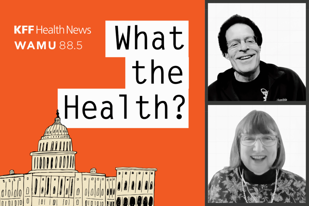 Watch: Affordability Plagues Health Care in Its Shift From Nonprofit to Profit Machine The "What the Health? From KFF Health News Logo" beside two black and white photos of Drew Altman and Julie Rovner.